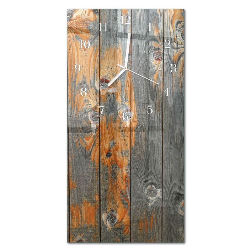 Zegar Ścienny Do Kuchni Tulup 30x60 cm z Białymi Wskazówkami Tablica 1 szt.