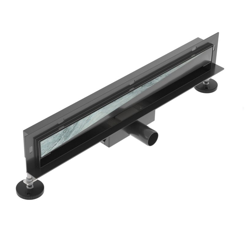 Odpływ liniowy ścienny SEVANTE 80 cm czarny WALL 1 szt.