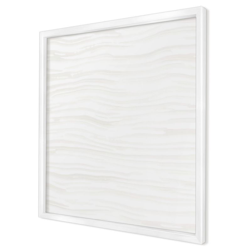 Dekoracyjna tablica magnetyczna Wallfluent 50x50 Harmonia linii w białej ramie 1szt