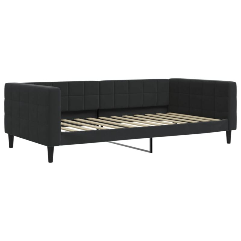 Sofa rozkładana WaszeMeble 100x200 cm Czarny aksamit WM-354019 1 szt.