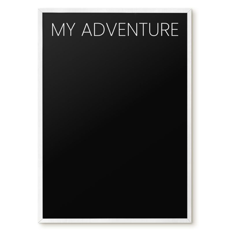 Tablica Na Magnesy Z Wakacji Tulup 50x70 cm My adventure 8 - Biała rama Do salonu, sypialni 1 szt.
