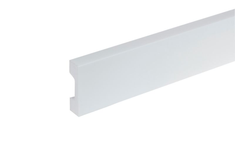 Listwa przypodłogowa Cezar Biały połysk 2440x57x16mm HDPS 1 szt.