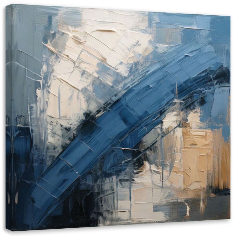 Obraz do salonu Feeby Abstrakcja Industrialna Niebieski 50x50cm 1szt