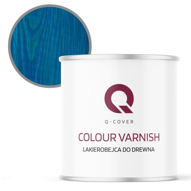 Lakierobejca do Drewna 3w1 Q-Cover Niebieski Satyna 2.5L
