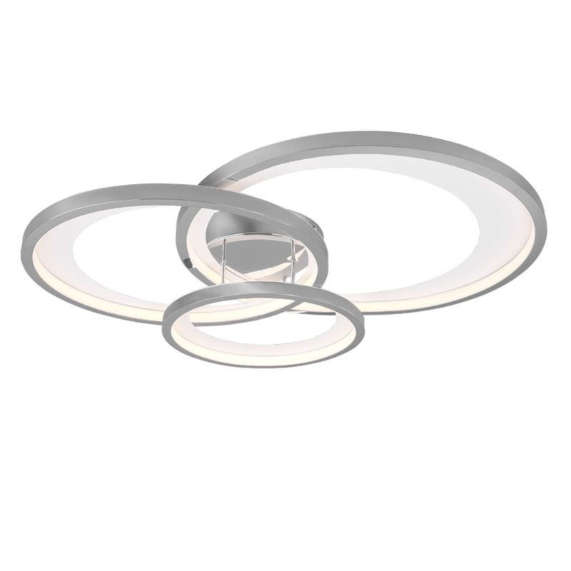 Lampa sufitowa wisząca Trio Granada 5689 srebrno-biała nowoczesna wbudowany LED 36W 1 szt.