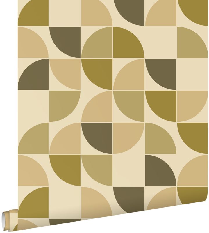 Tapeta ESTAhome ozdoby retro oliwkowym 50 x 900 cm - 1 rol.