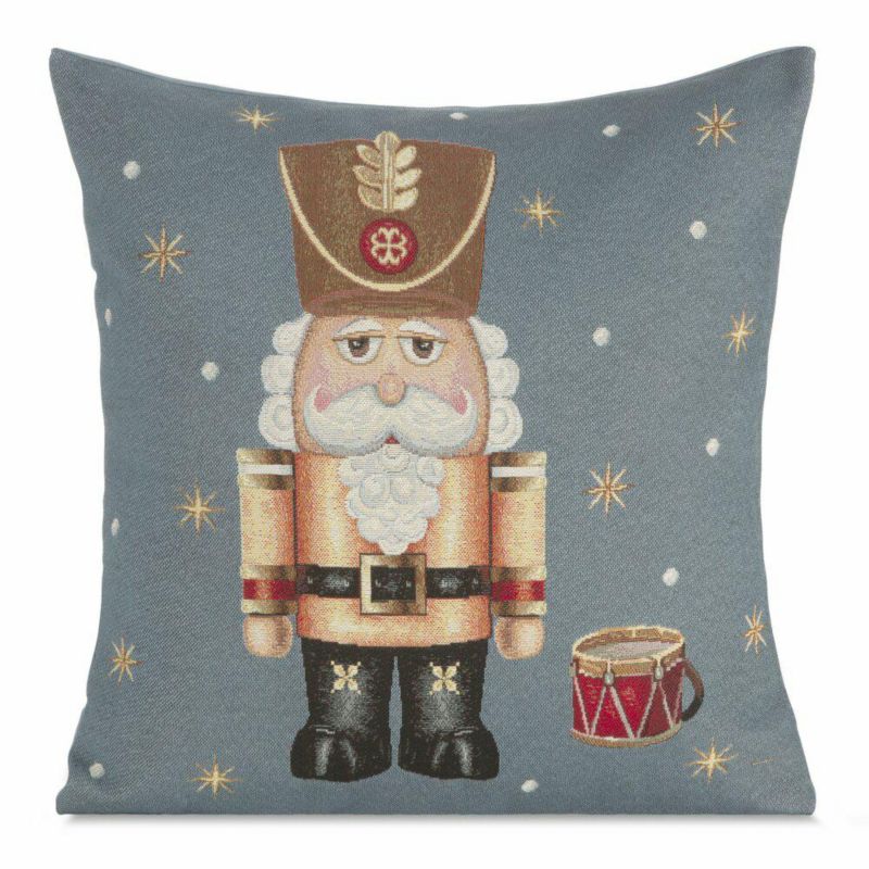 Poszewka 6082 Eurofirany Świąteczna na poduszkę 45x45 cm Dziadek do Orzechów 1 szt.