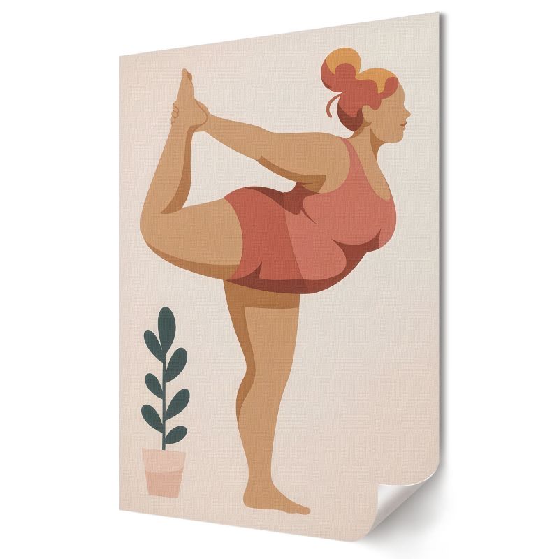 Plakat canvas Wallfluent Format A3 Ćwiczenie jogi Artysta Boa 1 szt.