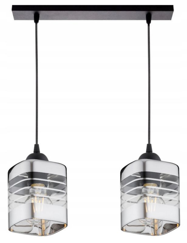 Lampa Wisząca Elko-Lighting 2-Punktowa Linea E27 czarny 1 szt