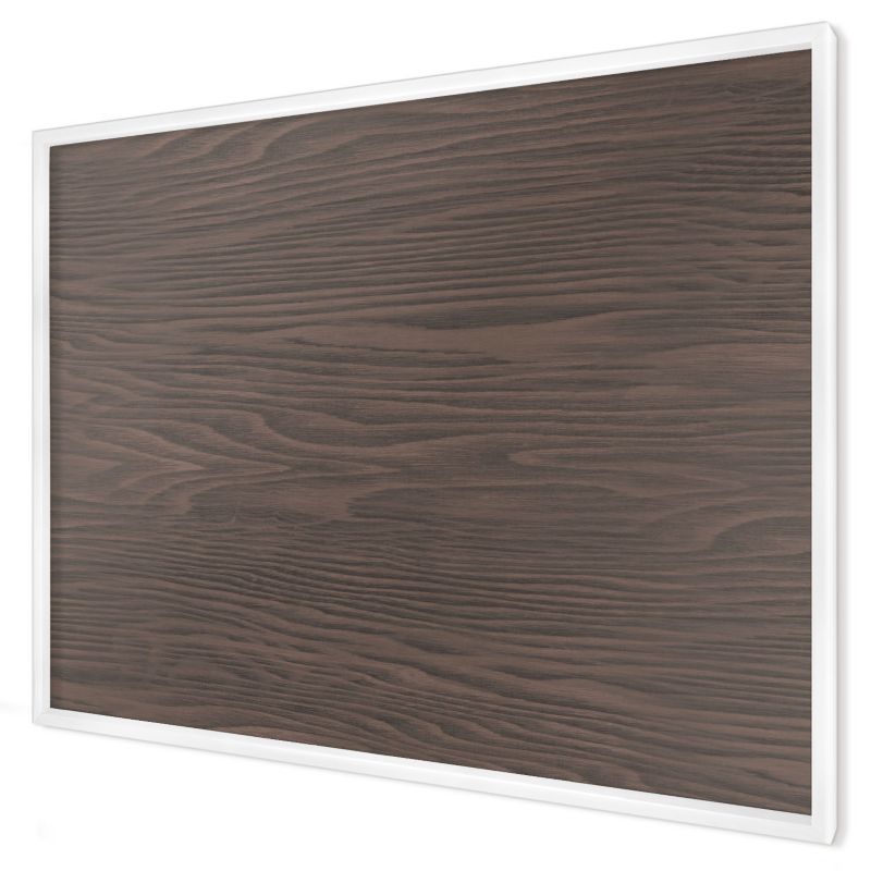 Magnetyczna tablica ozdobna Wallfluent 100x70 Drewno naturalne w białej ramie 1szt