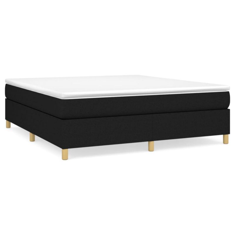 Łóżko z materacem WaszeMeble 180x200 cm Czarny tkanina WM-3144540 1 szt.