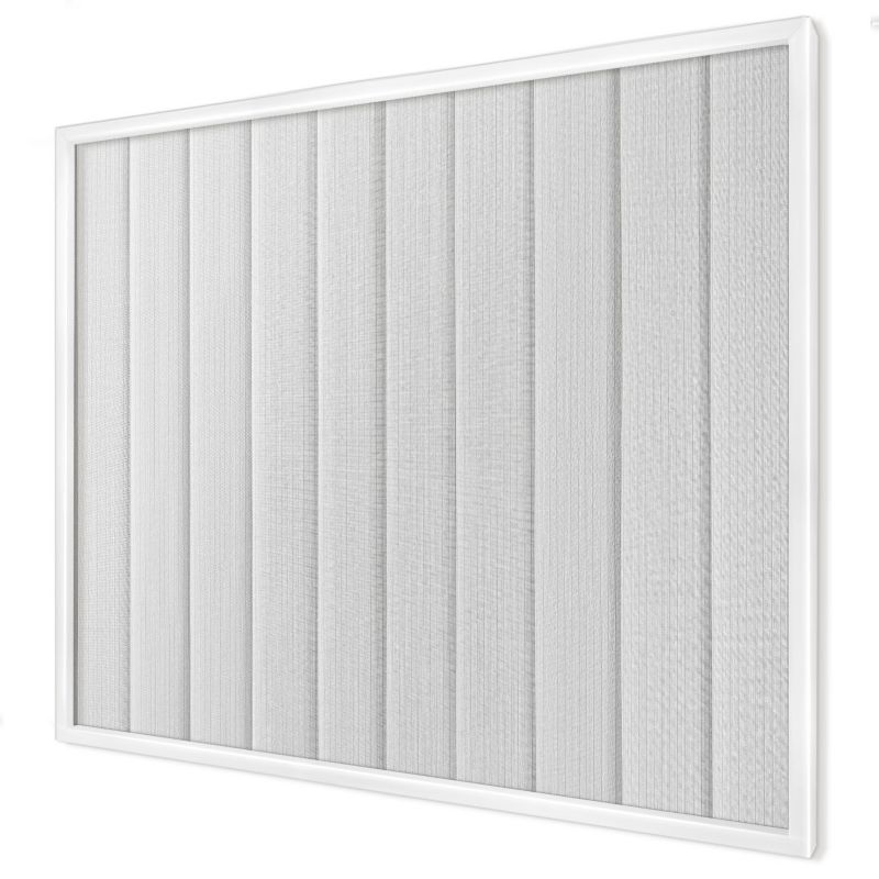 Dekoracyjna tablica magnetyczna Wallfluent 80x60 Minimalistyczne pasy w białej ramie 1szt