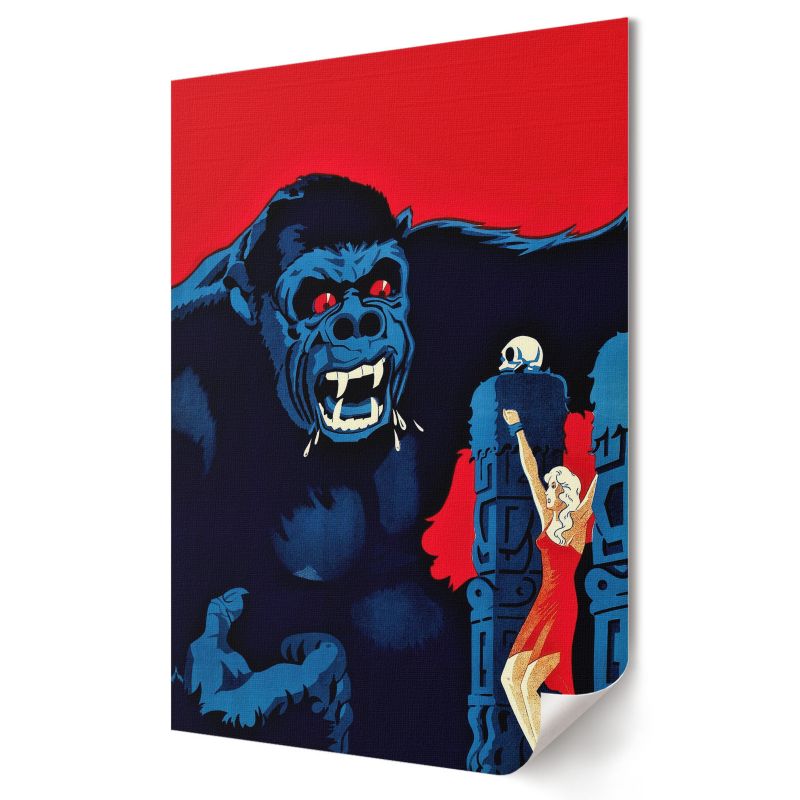 Plakat canvas Wallfluent Format A3 King Kong Organizacja RKO Radio Pictures 1 szt.