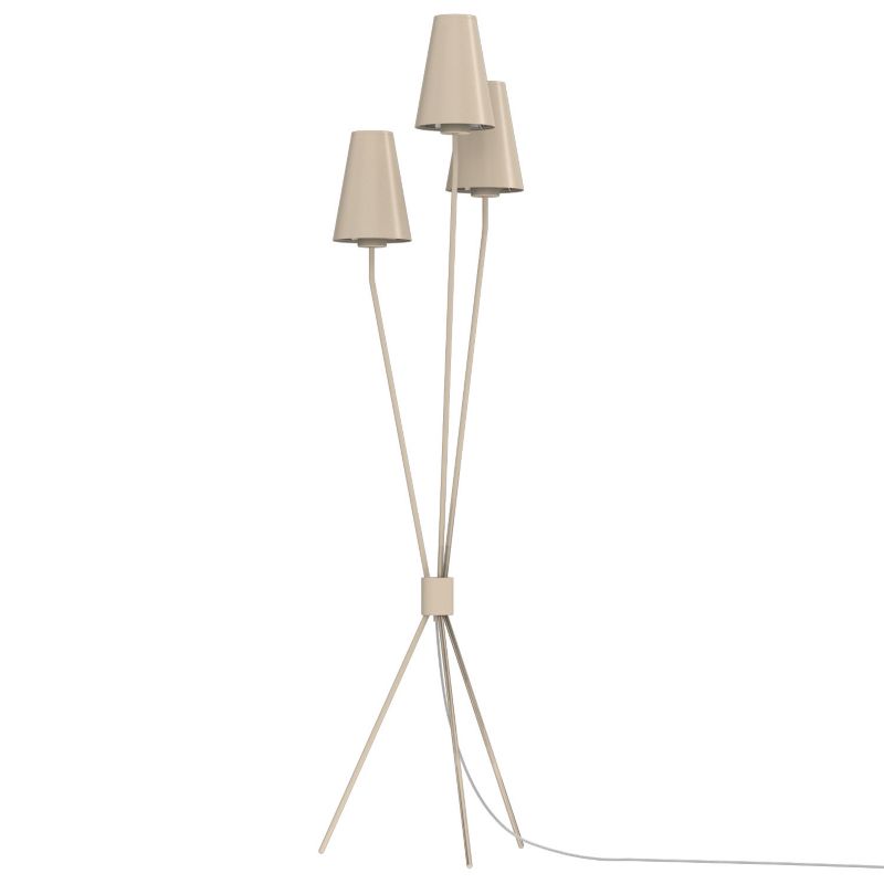Lampa podłogowa Luminex Trefot beżowa 3xE14x15W IP20 wym: 150x37x35cm - 1 szt.