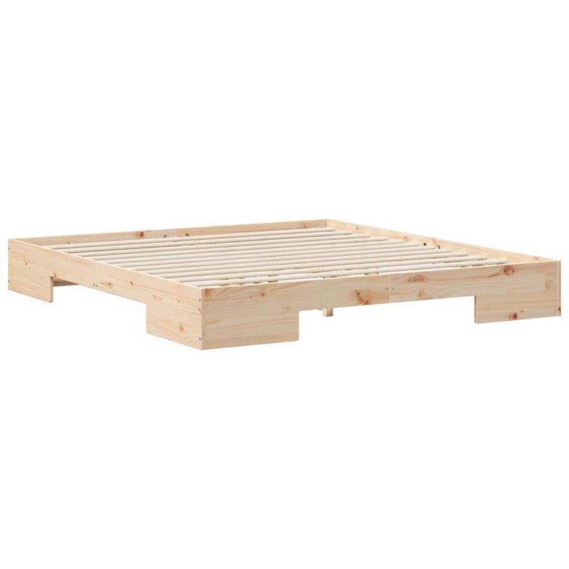Rama łóżka WaszeMeble 200x200 cm Brązowy sosna WM-873016 1 szt.