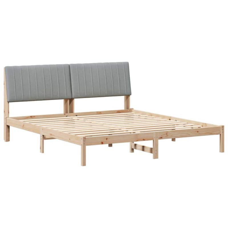 Łóżko Drewniane WaszeMeble 180x200 cm Brązowe WM-3394403 1 szt.