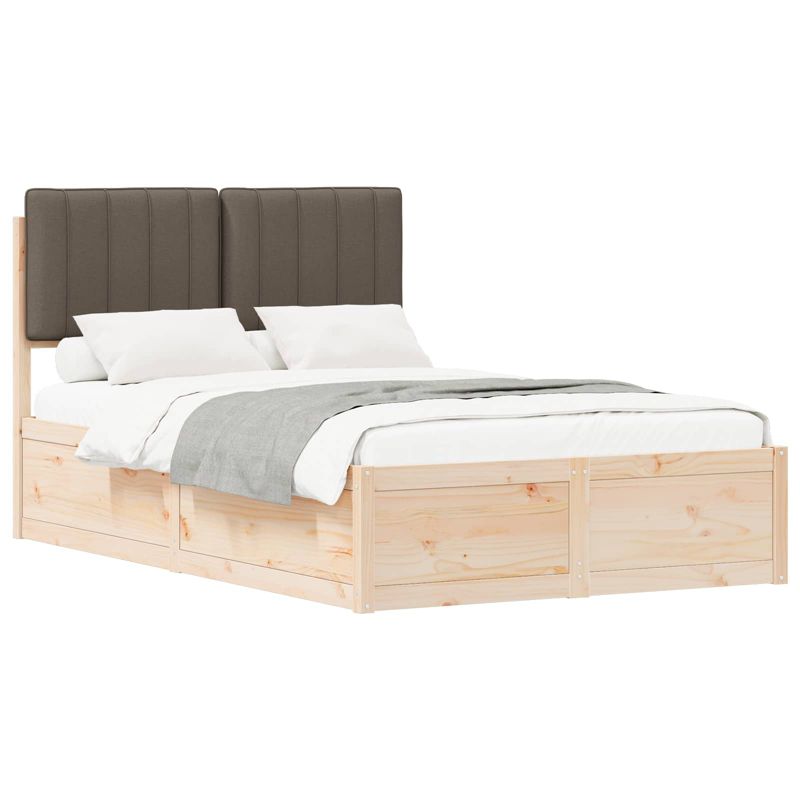Łóżko Drewniane WaszeMeble 120x200 cm Brązowe WM-3405550 1 szt.