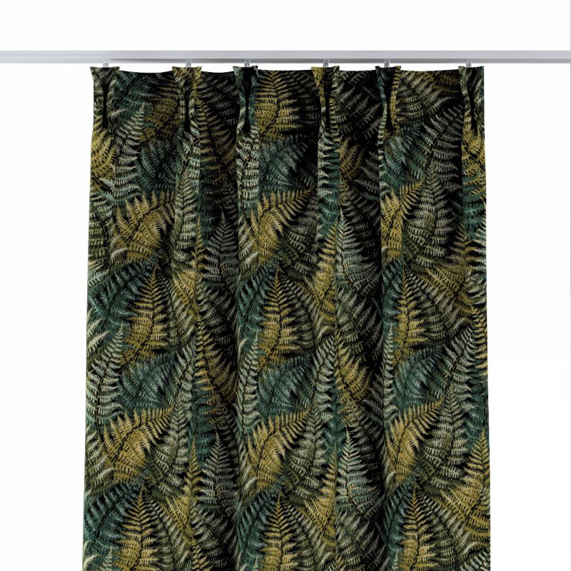 Zasłona na haczykach flex podwójnych 140 x 260 cm Dekoria zielone liście paproci 1 szt.