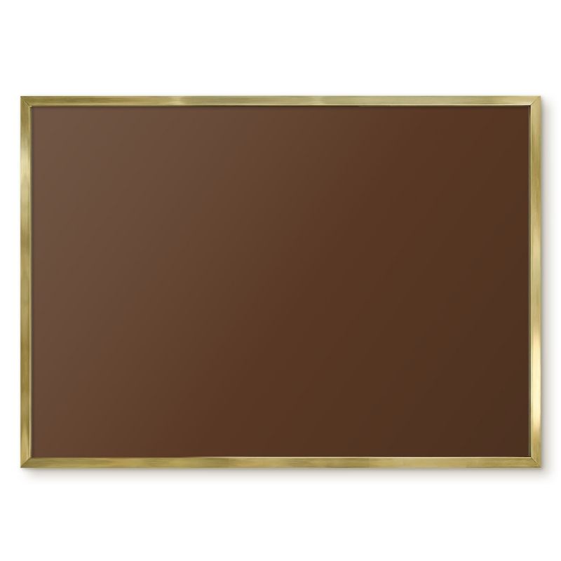 Tablica Magnetyczna Dekoracyjna Tulup 70x50 cm Kasztanowy brązowy - Złota rama Do salonu, sypialni 1 szt.