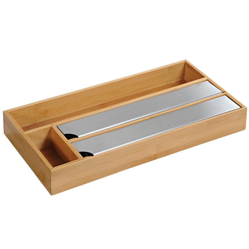 Pojemnik na folię kuchenną 4-komorowy Kesper brąz 42 cm 1 szt.