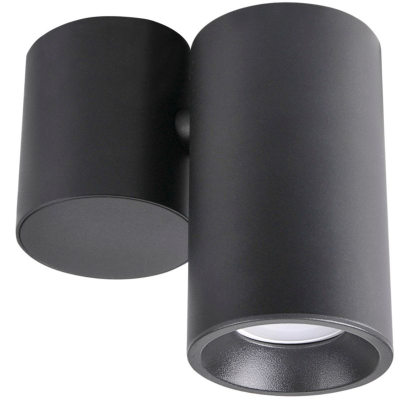 Oprawa sufitowa spot Polux Hobro czarny 1 x GU10 x 10W IP20 wym: 14 x 7 cm - 1 szt.
