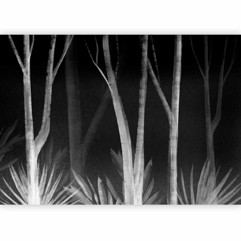 Fototapeta flizelinowa Artgeist 170 g/m2 wodoodporna Liście czarna 350x256 (7 części) 10086ac rolka 1 szt