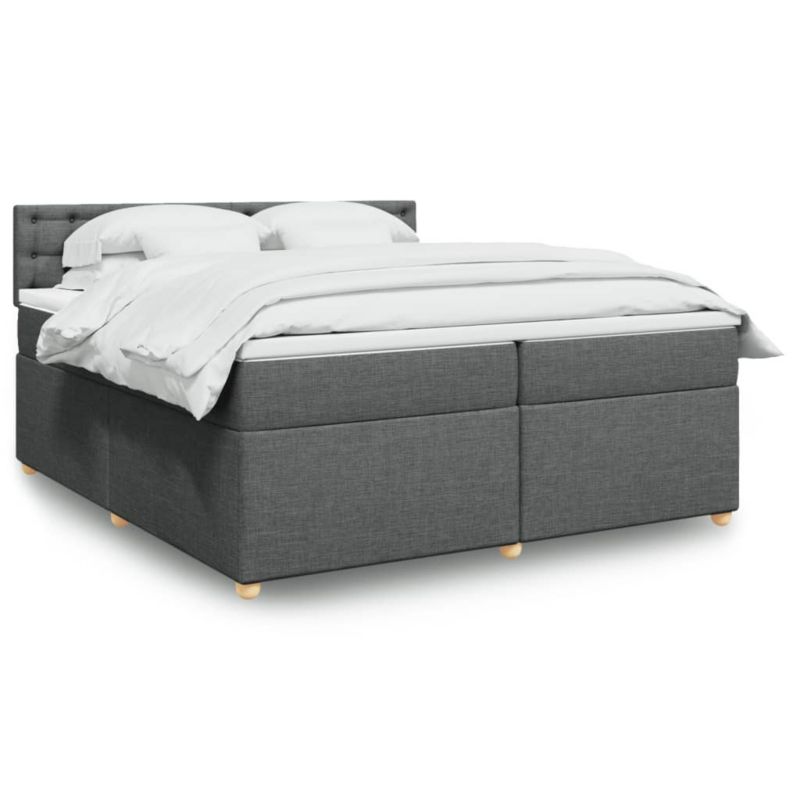 Łóżko kontynentalne WaszeMeble 200x200 cm ciemnoszara WM-3286802 1 szt.