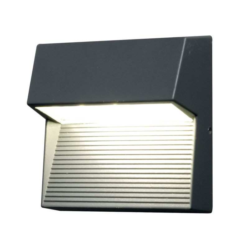 Kinkiet ścienny zewnętrzny Elstead Freyr grafit LED 6W 3000K 260lm IP54 wym: 15 x 15 x 7,2 cm aluminium - 1 szt.