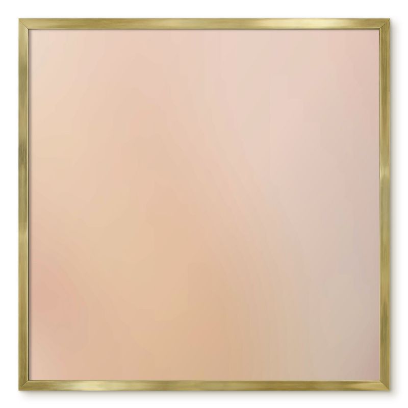 Tablica Magnetyczna Tulup 50x50 cm Miękki beż - Złota rama Do sypialni, salonu 1 szt.