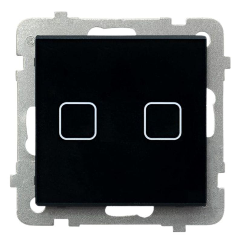 Ospel Sonata Touch Łącznik Podwójny Świecznikowy Czarne Szkło Lpdt-2Rs/M/32 1 sz