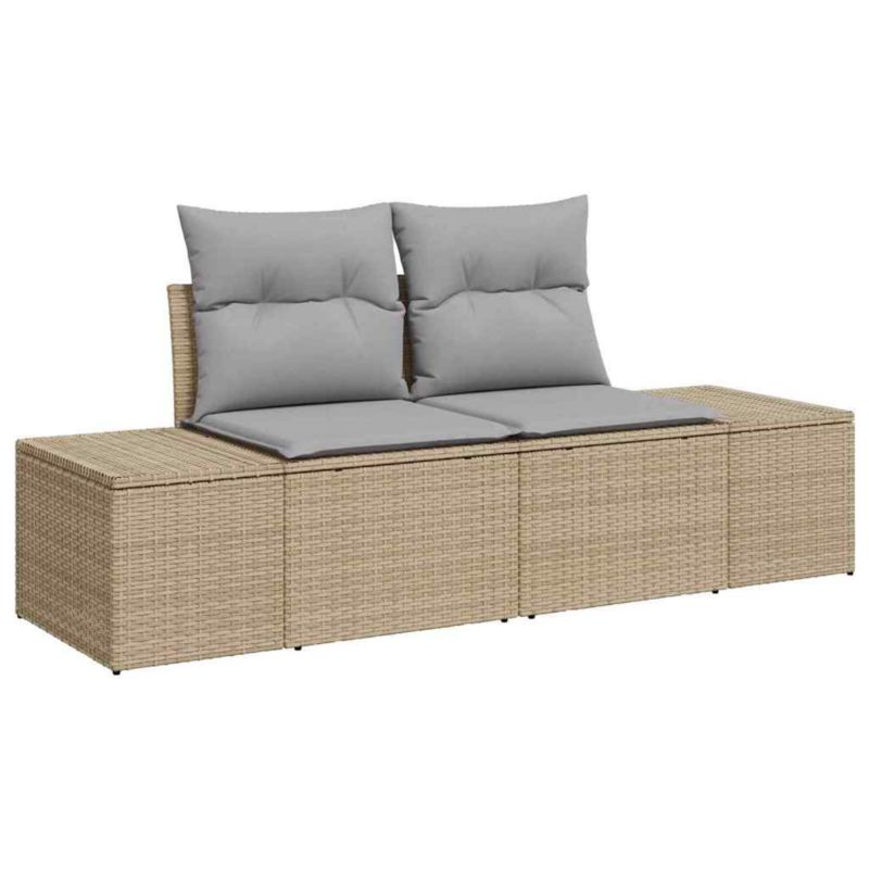 Sofa ogrodowa WaszeMeble z technorattanu beżowa z poduszkami WM-42006795 1 szt.
