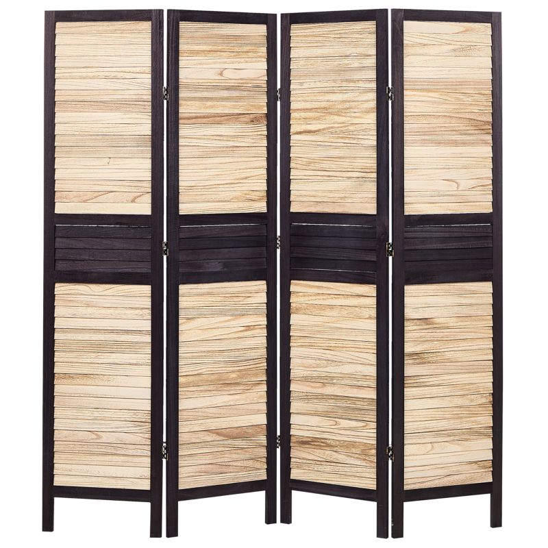 4-panelowy parawan pokojowy Brennerbad Brązowy/ czarny 164 cm 170 cm 1 szt.