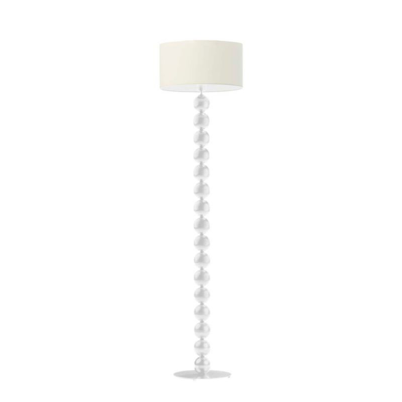 Lampa stojąca Volta Light Factory podłogowa z abażurem ecru walec BUBBLE 1szt.