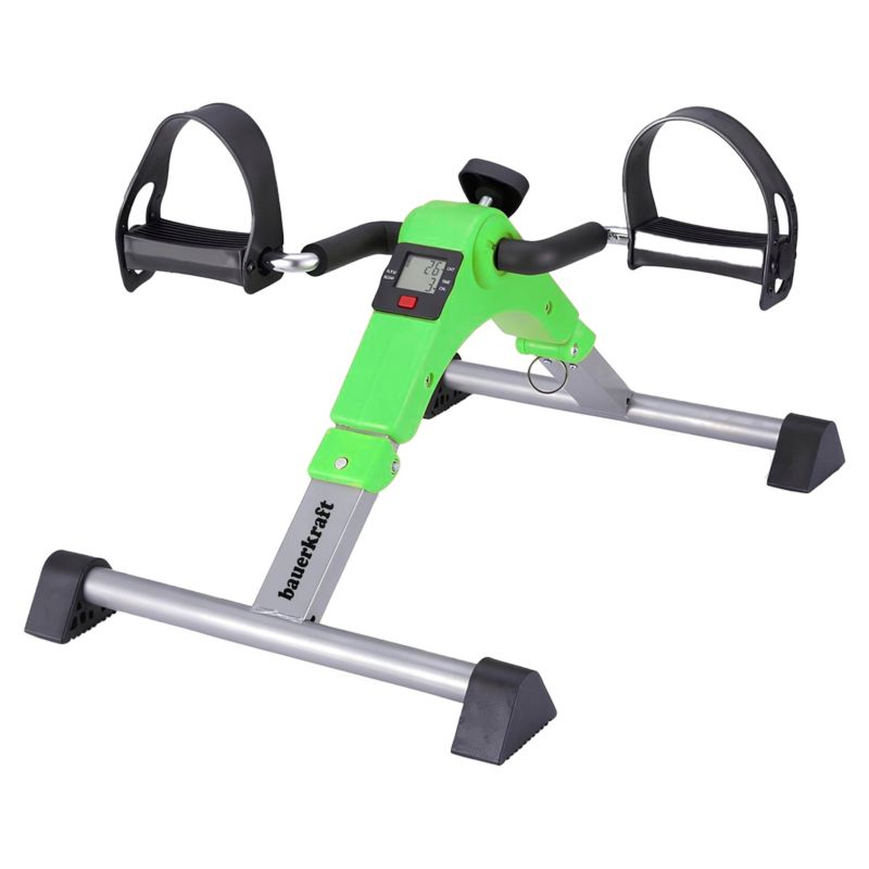 Rowerek treningowy Bauerkraft składany rotor 2w1 wyświetlacz LCD zielony 1 szt.