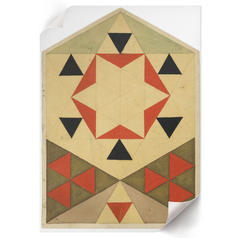 Plakat Premium ArtPrintCave 21x29,7 cm Studium geometryczne Egon Schiele 1 szt.