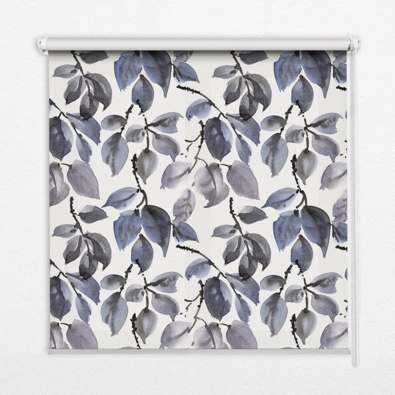 Roleta Okienna Tulup 150x140 cm Ciemne Liście Montaż do ściany/sufitu 1 szt.