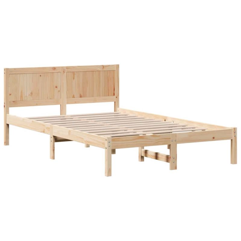 Rama łóżka WaszeMeble 135x190 cm Brązowy sosna WM-872197 1 szt.