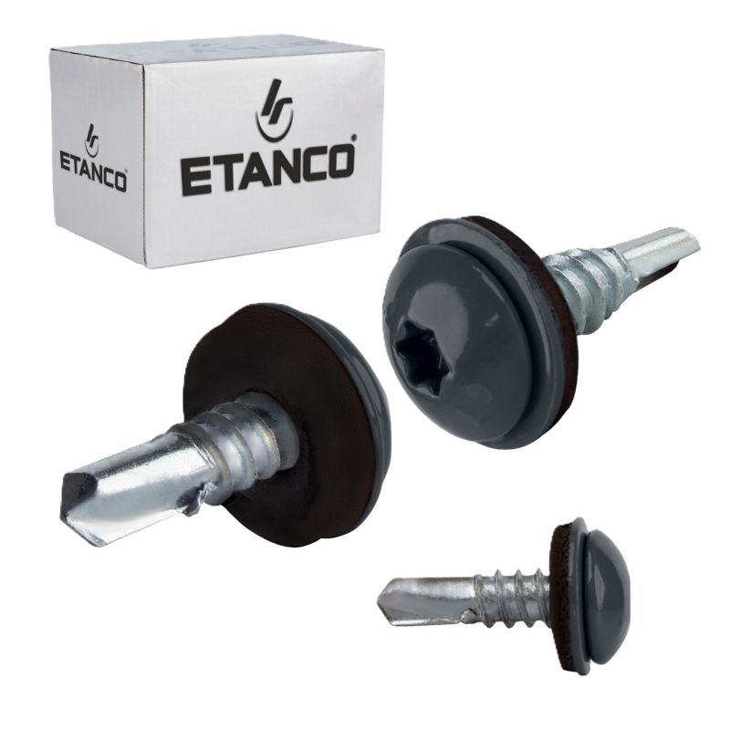 Wkręty samowiercące do metalu Etanco GT5 PH 5,5x19 mm RAL 7016 250szt