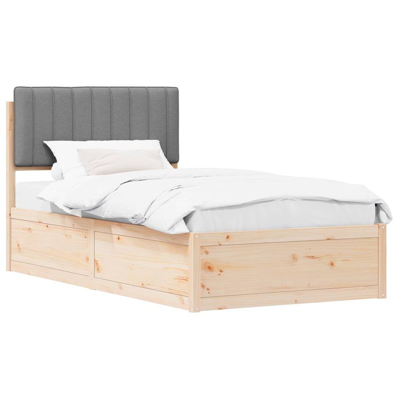 Łóżko Drewniane WaszeMeble 100x200 cm Brązowe WM-877789 1 szt.