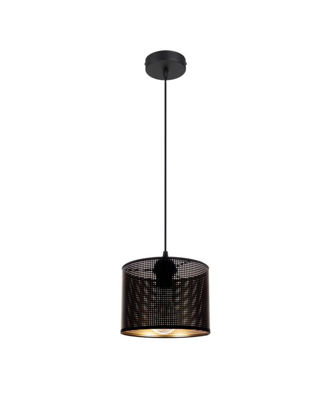 Lampa sufitowa wisząca ALDO HEXE E27 metal 1 x 60W czarny złoty H0023 1 szt.