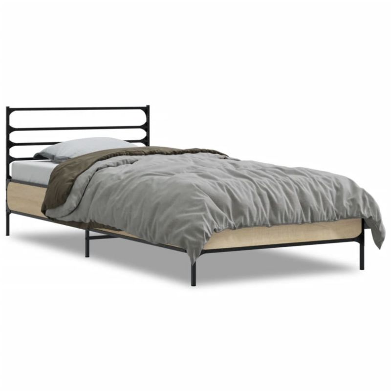 Łóżko metalowe WaszeMeble 100x200 cm brązowe WM-845588 1 szt.