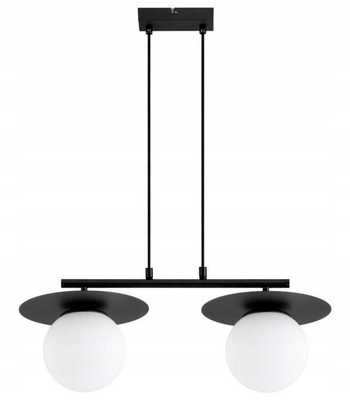 Lampa Wisząca Zwis Nad Stół Elko-Lighting Nox 2x E27 czarny 1 szt
