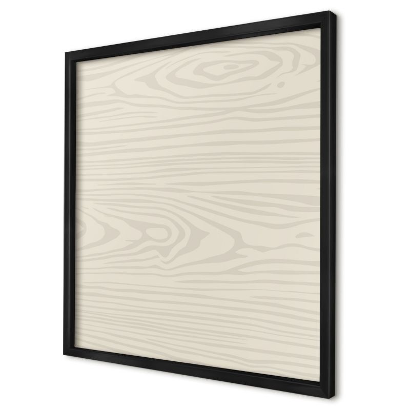 Tablica magnetyczna do salonu Wallfluent 50x50 Drewniane słoje w czarnej ramie 1szt