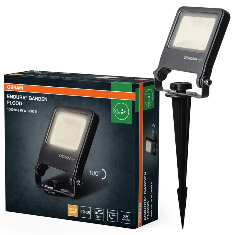 Lampa Ogrodowa Endura Osram LED Wbijana LED 10W 800lm 3000K Szary IP65 1 szt.