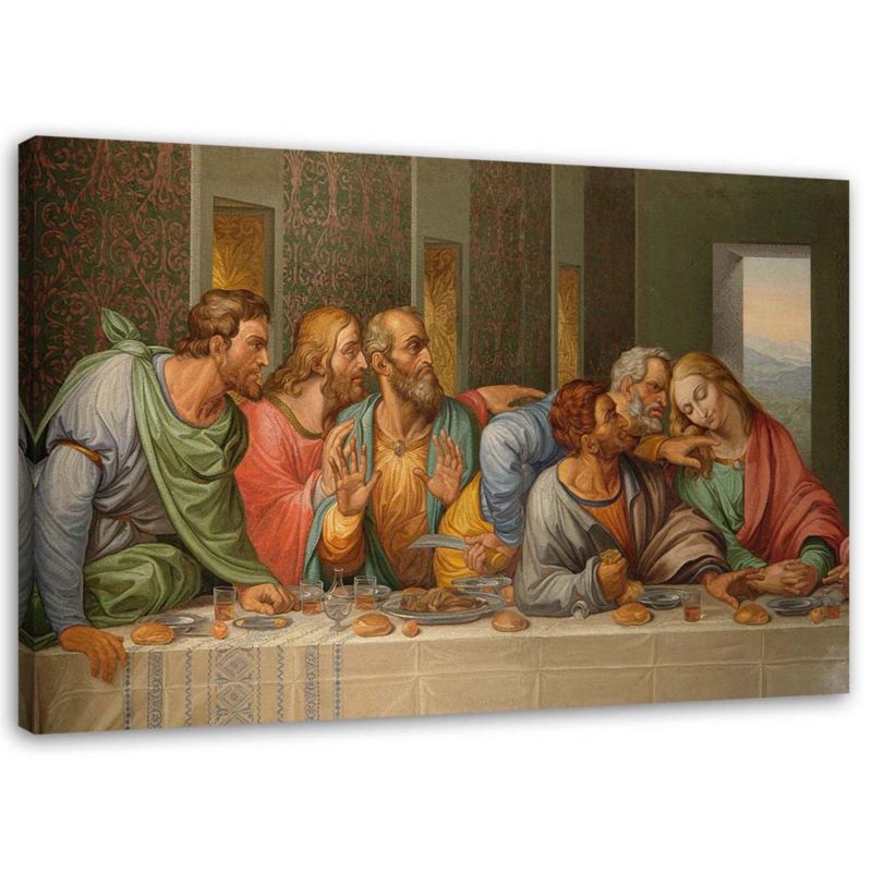 Obraz na płótnie Feeby Ostatnia Wieczerza Leonardo da Vinci 90x60cm 1szt