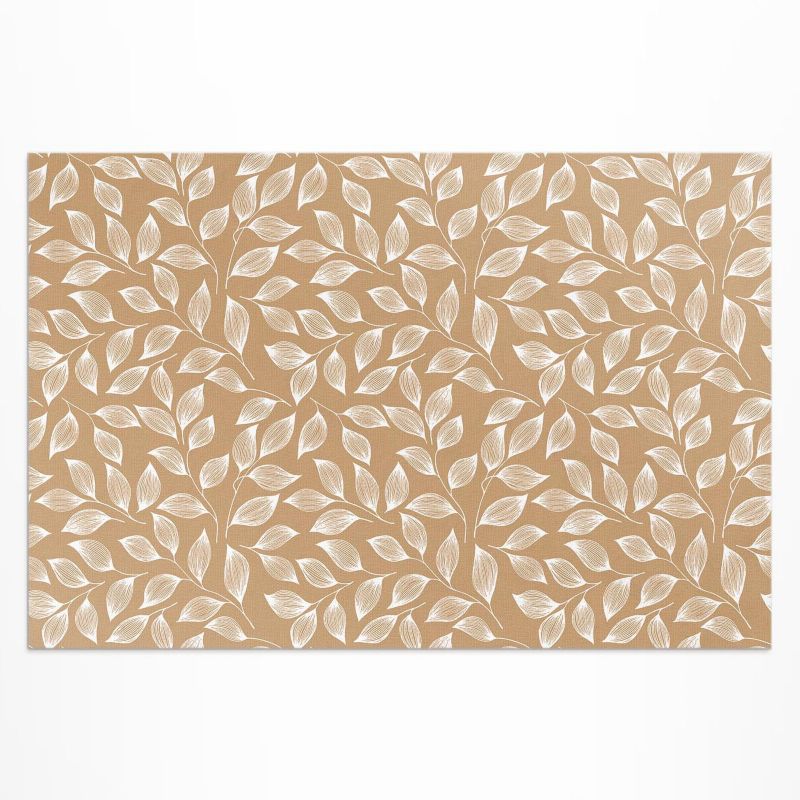 Balkonowy Dywan Winylowy UV Wallfluent 140x210 cm Boho linearne gałązki z liśćmi 1 szt.
