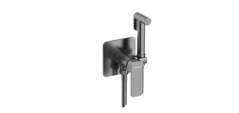 Bateria bidetowa podtynkowa Valvex Harris gun metal