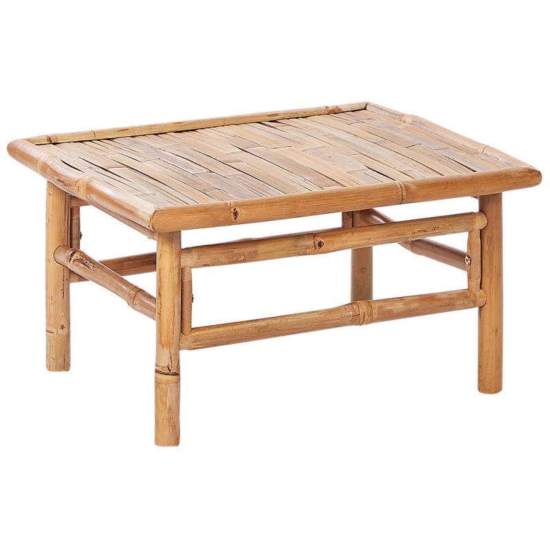 Stolik kawowy ogrodowy Cerreto 55 cm 64 cm Bambus Brązowy 1 szt.