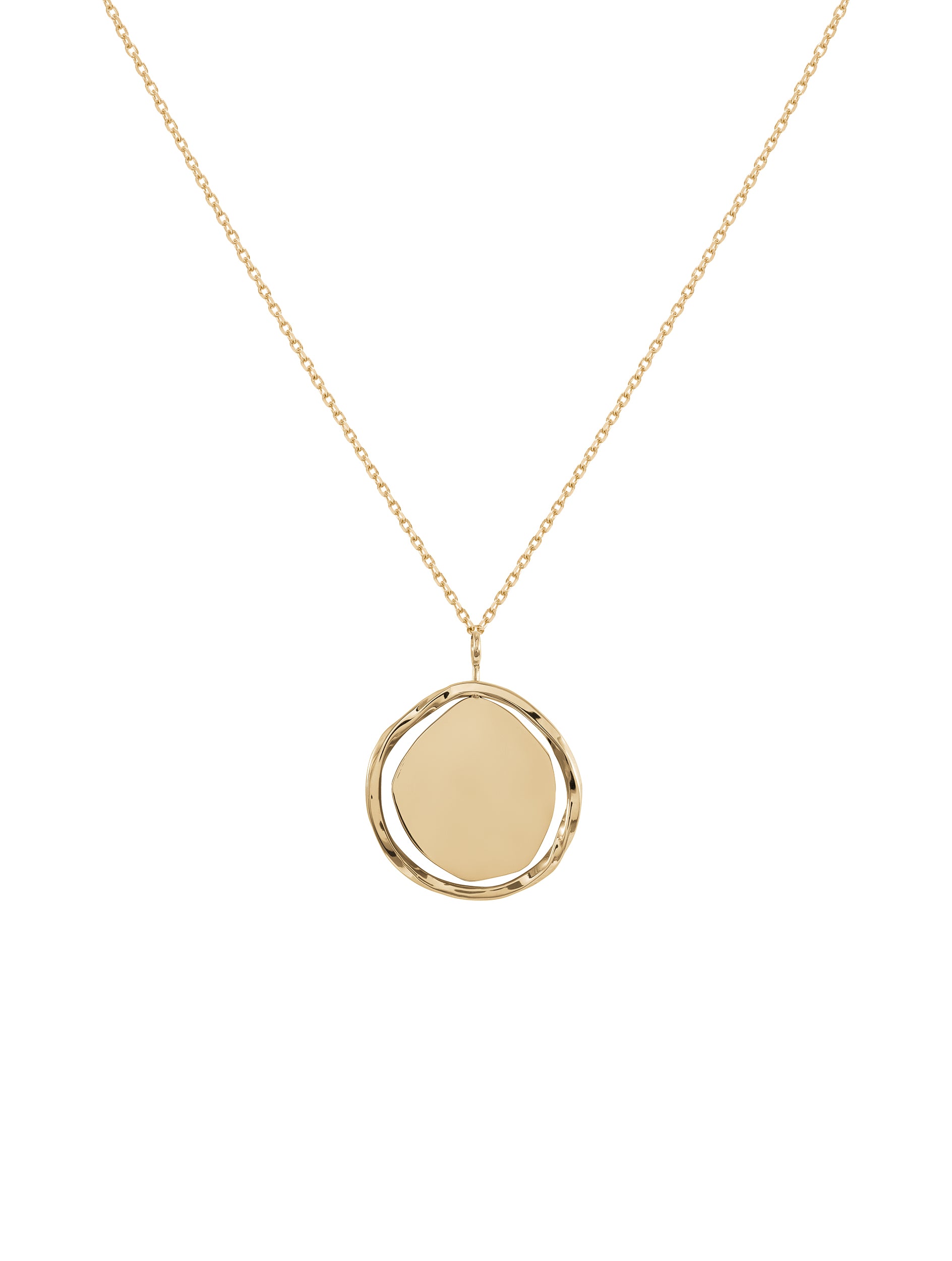 Wabi Necklace N°2 - naszyjnik z zawieszką o nieregularnym kształcie, 42