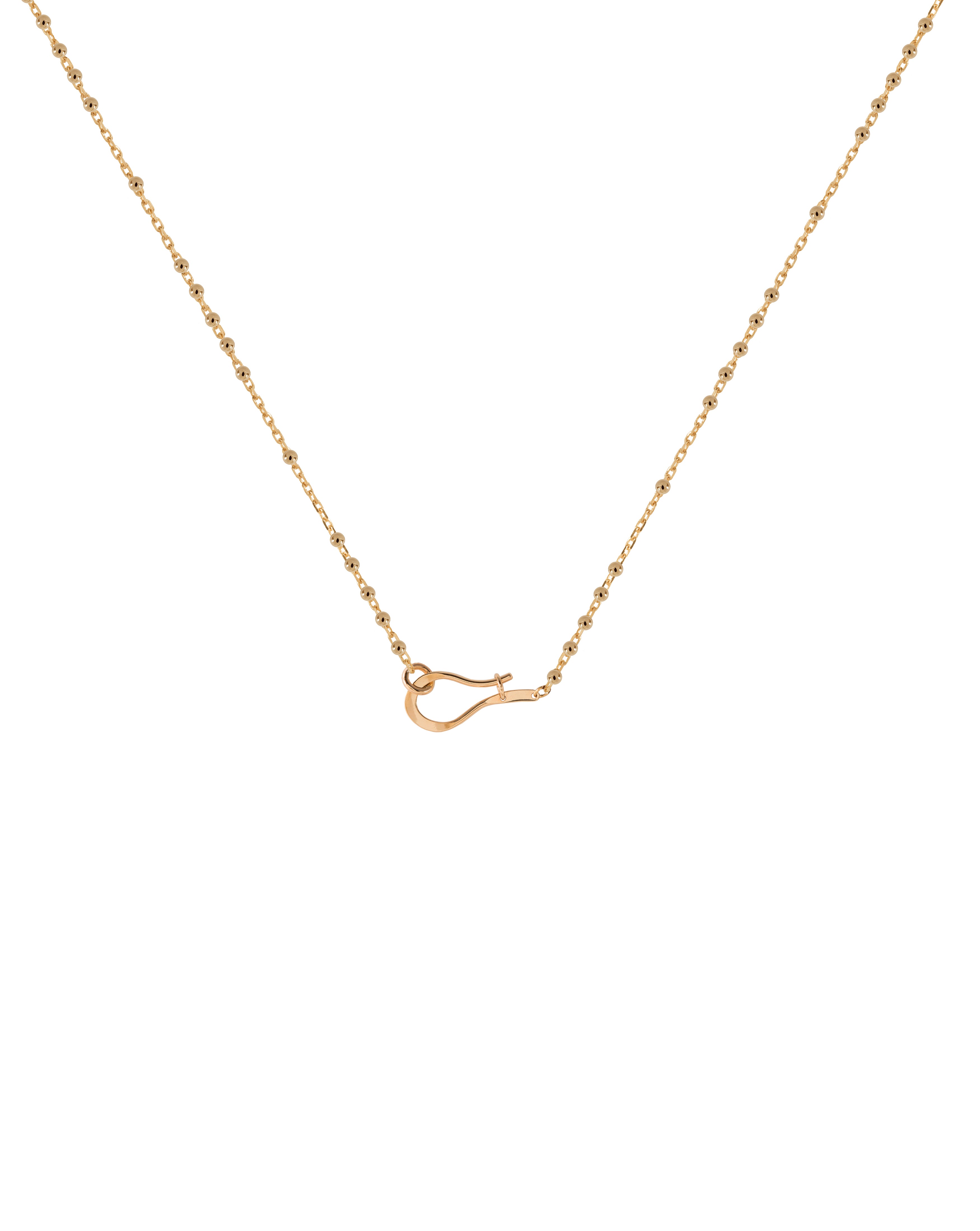 Dotted Necklace - łańcuszek ozdobiony kuleczkami z autorskim zapięciem, 45